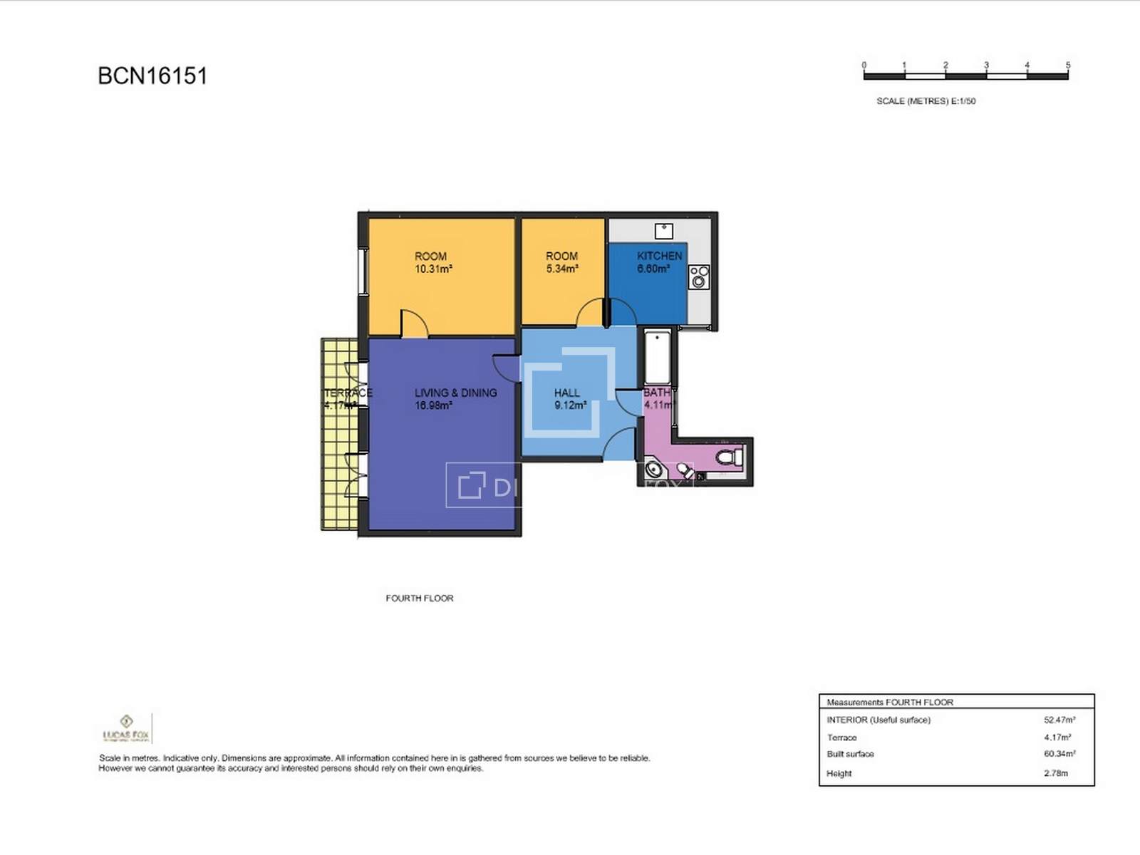 Huoneisto Barcelona, Espanja 2 makuuhuonetta, 60 m2 No. 192830