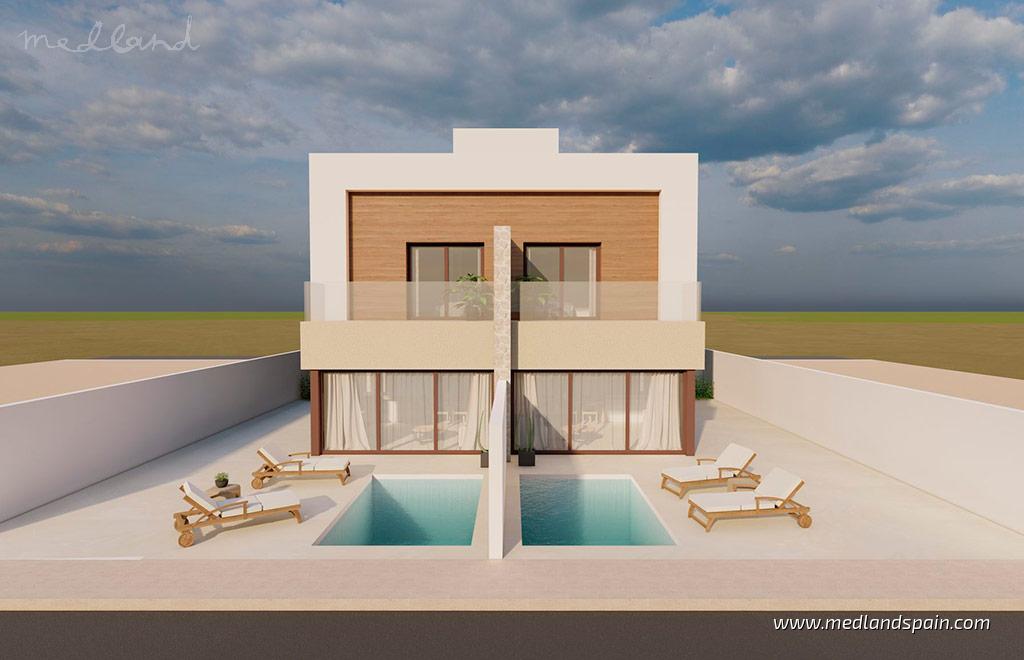 Villa in Santiago de la Ribera, Murcia, Spain 3 bedrooms, 120 sq.m. No. 168614