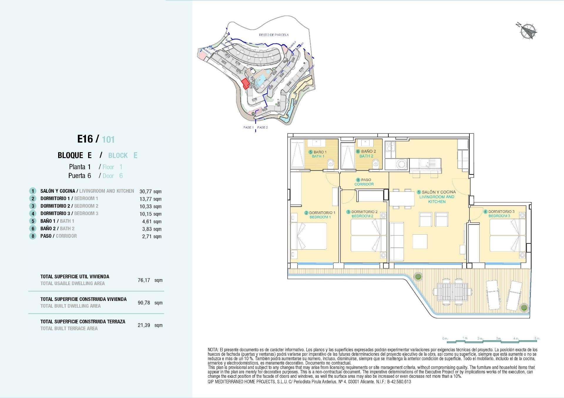 Apartament w Aguilas, Murcia, Hiszpania 3 sypialnie, 90 mkw. nr 75905