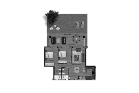 Планировка Дома «2BR-23» 2 спальни в ЖК Velapi Golf