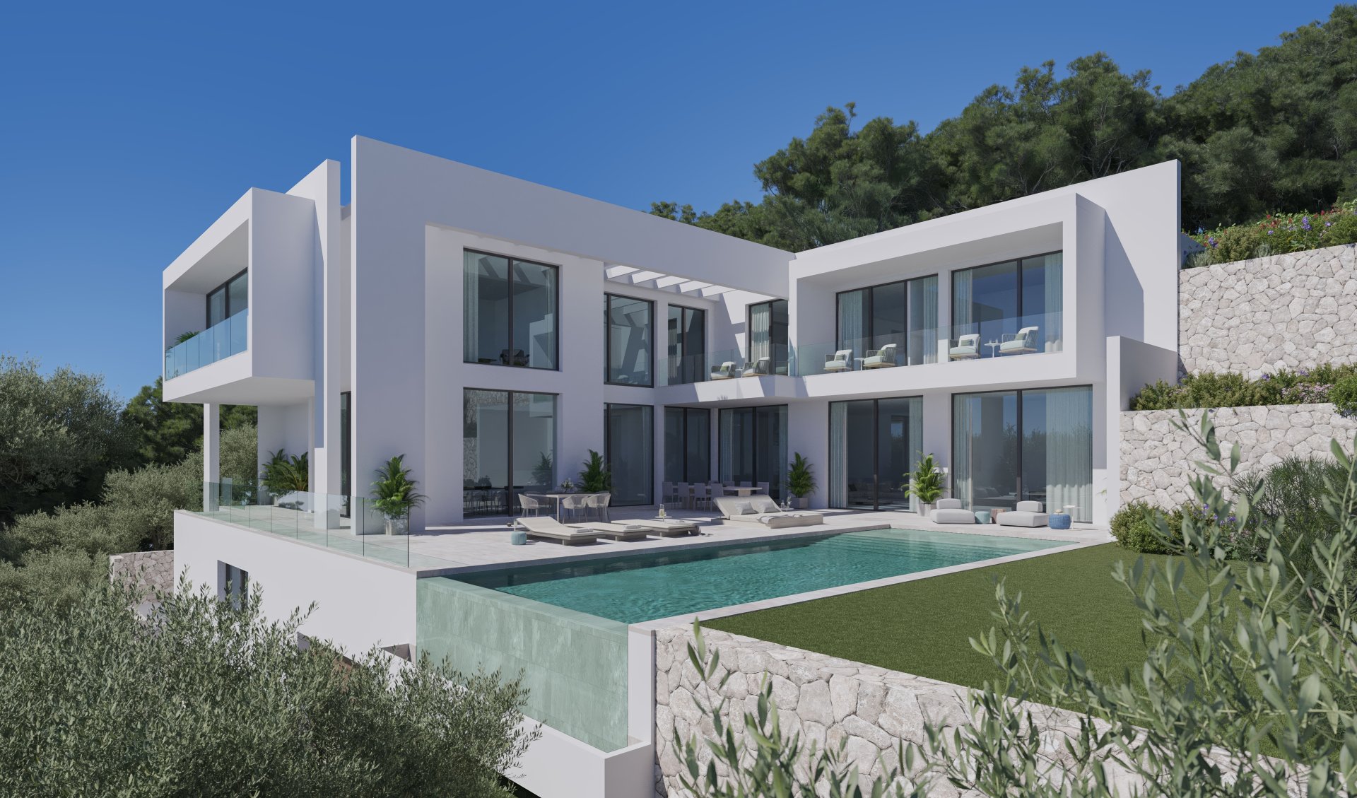 Tontti Son Vida, Mallorca, Espanja 6 makuuhuonetta, 2366 m2 No. 168653