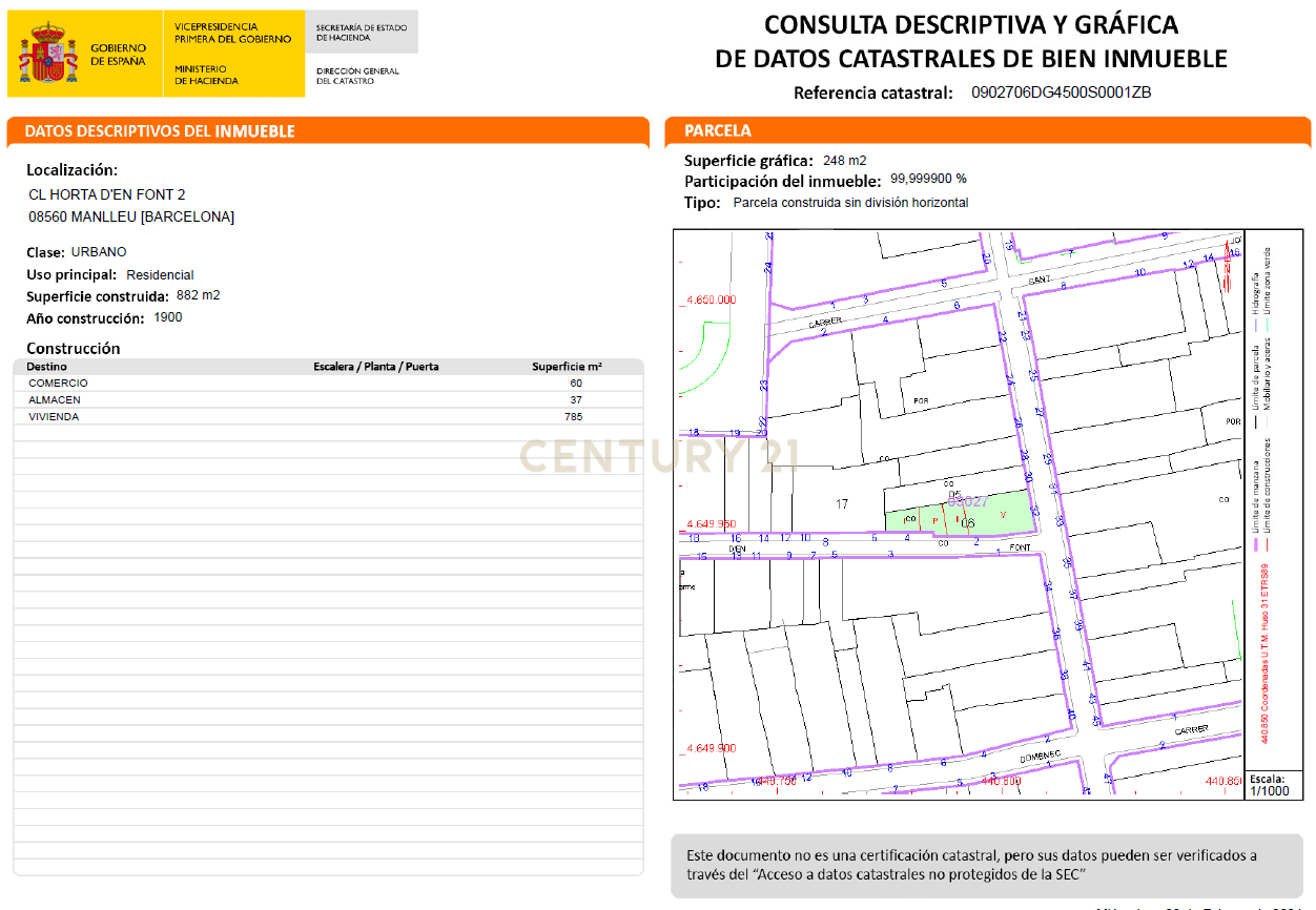 Land plot in Manlleu, Barcelona, Spain No. 186580