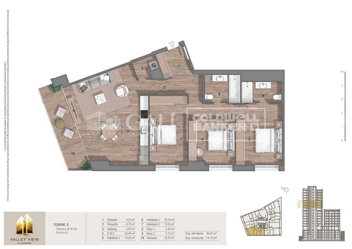 Wohnung in Principado De Andorra (Ninguna Poblacion Tiene C.P.), Lleida, Spanien 3 Schlafzimmer, 125 m2 Nr. 178936