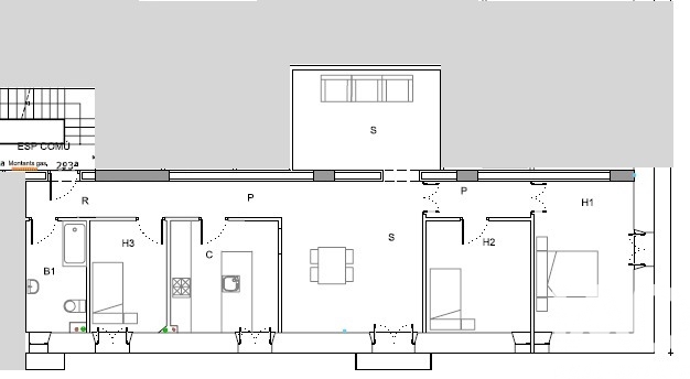 Apartment in Vilanova i la Geltru, Barcelona, Spain 3 bedrooms, 110 sq.m. No. 172881
