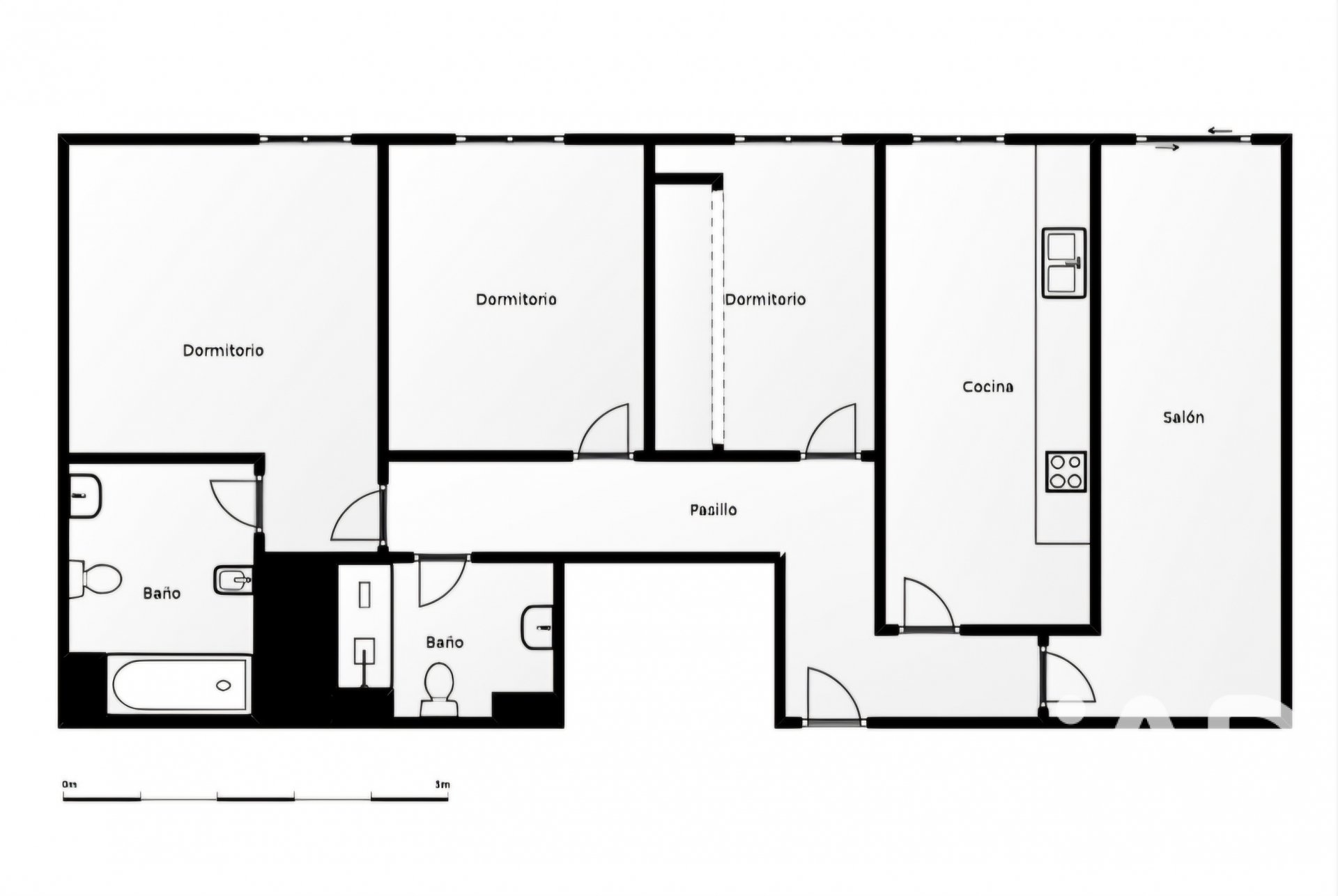 Apartment in Barcelona, Spain 3 bedrooms, 87 sq.m. No. 187902