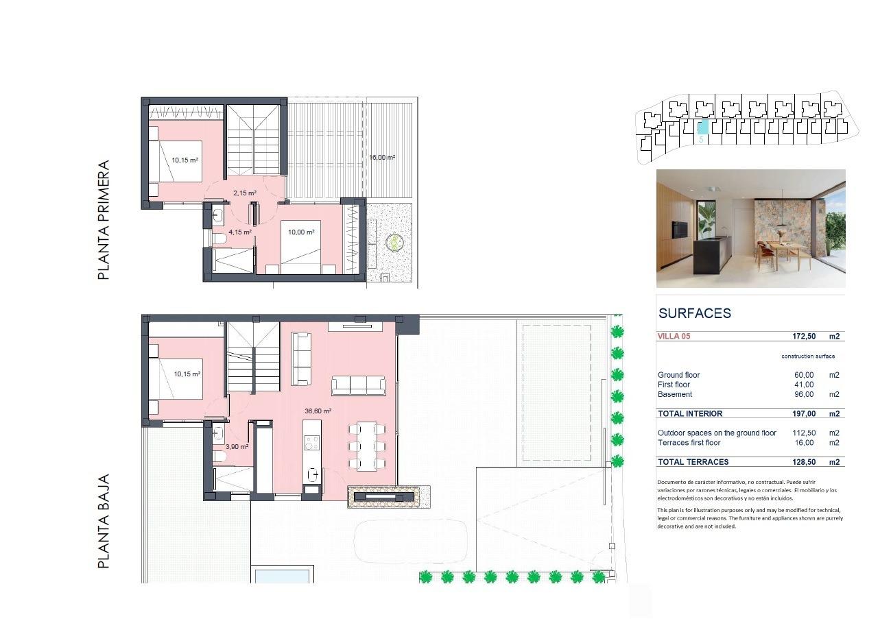 Villa Torre-Pacheco, Murcia, Spānijā 3 istabas, 197 m2 Nr. 111242