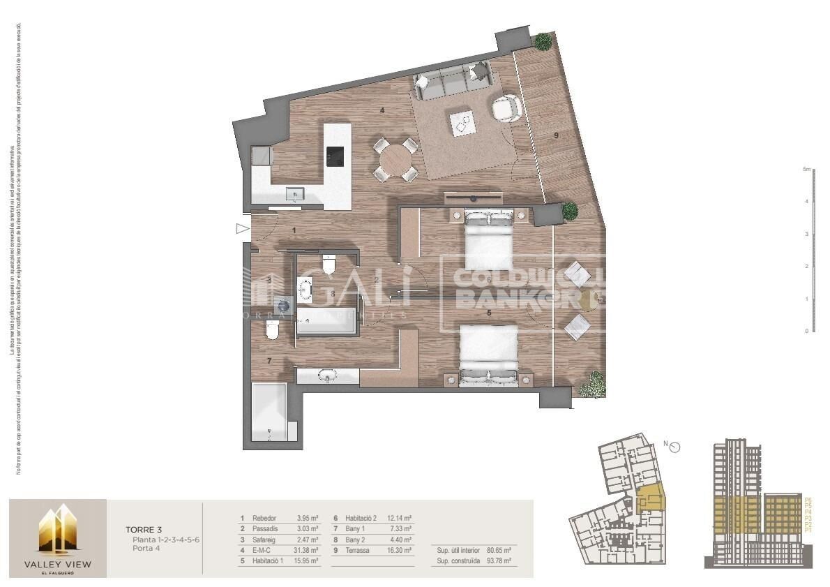 Huoneisto Principado De Andorra (Ninguna Poblacion Tiene C.P.), Lleida, Espanja 2 makuuhuonetta, 111 m2 No. 178965