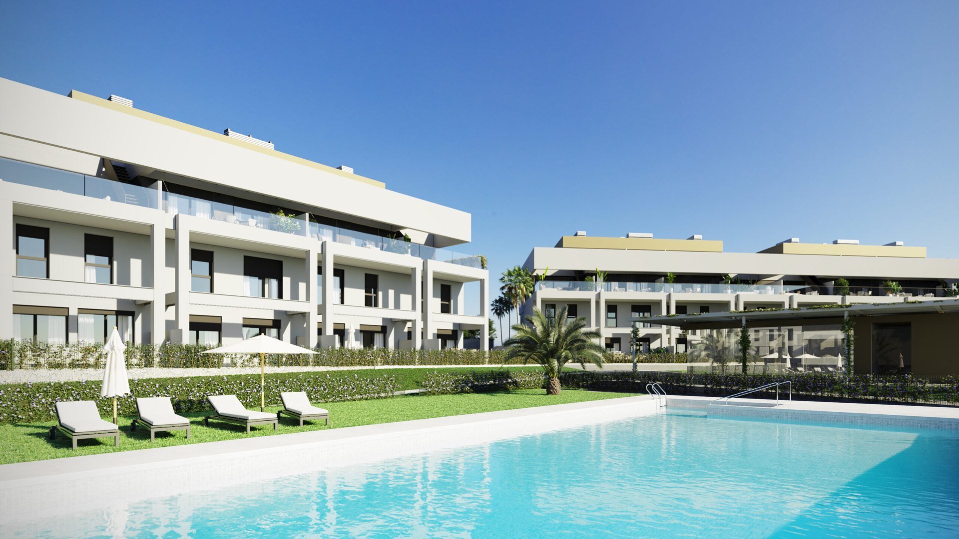 Duplex in Symphony Suites, Cancelada, Malaga, Spagna 3 camere da letto, 94 mq. N° 64274