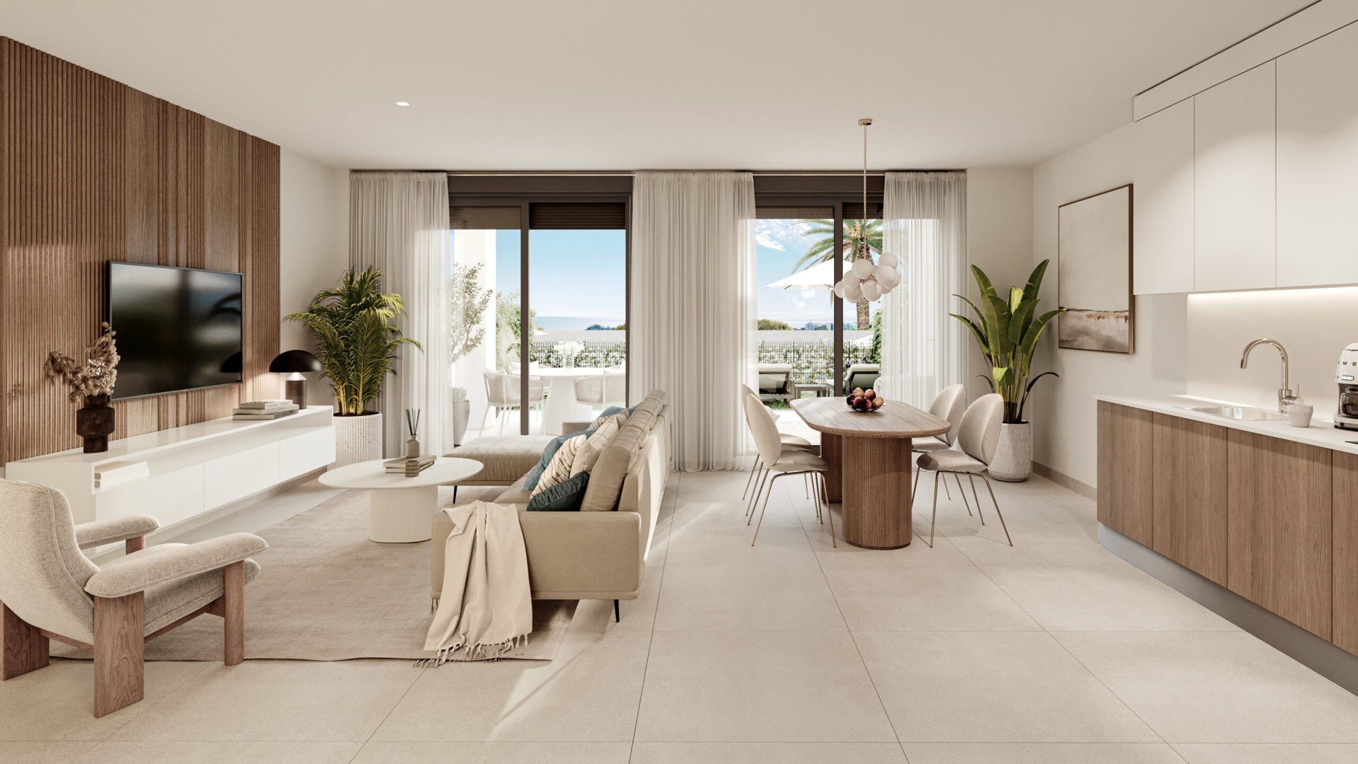 Duplex in Symphony Suites, Cancelada, Malaga, Spagna 3 camere da letto, 94 mq. N° 64274