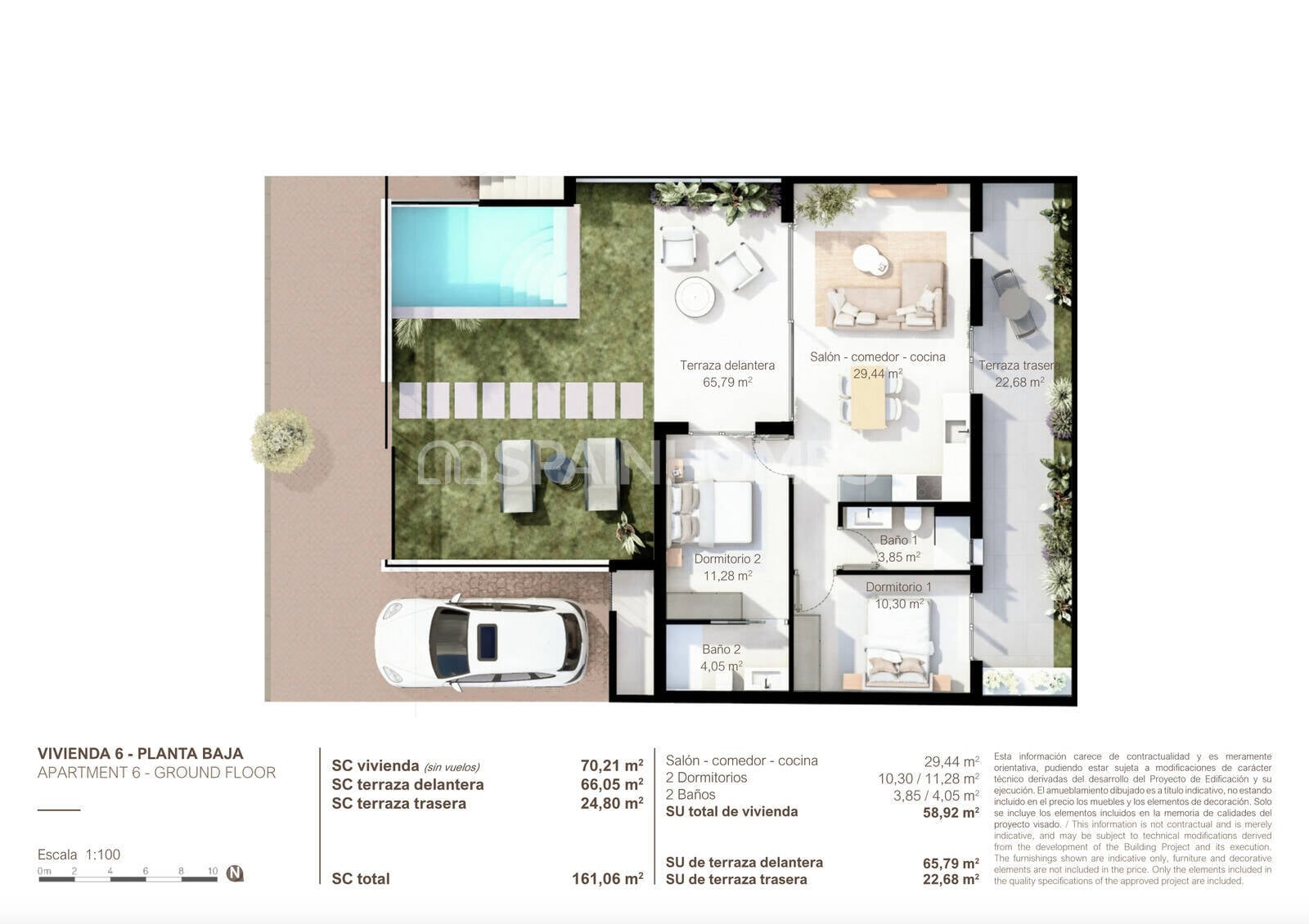 Lägenhet i San Pedro del Pinatar, Murcia, Spanien 3 sovrum, 86 kvm. Nr. 146810