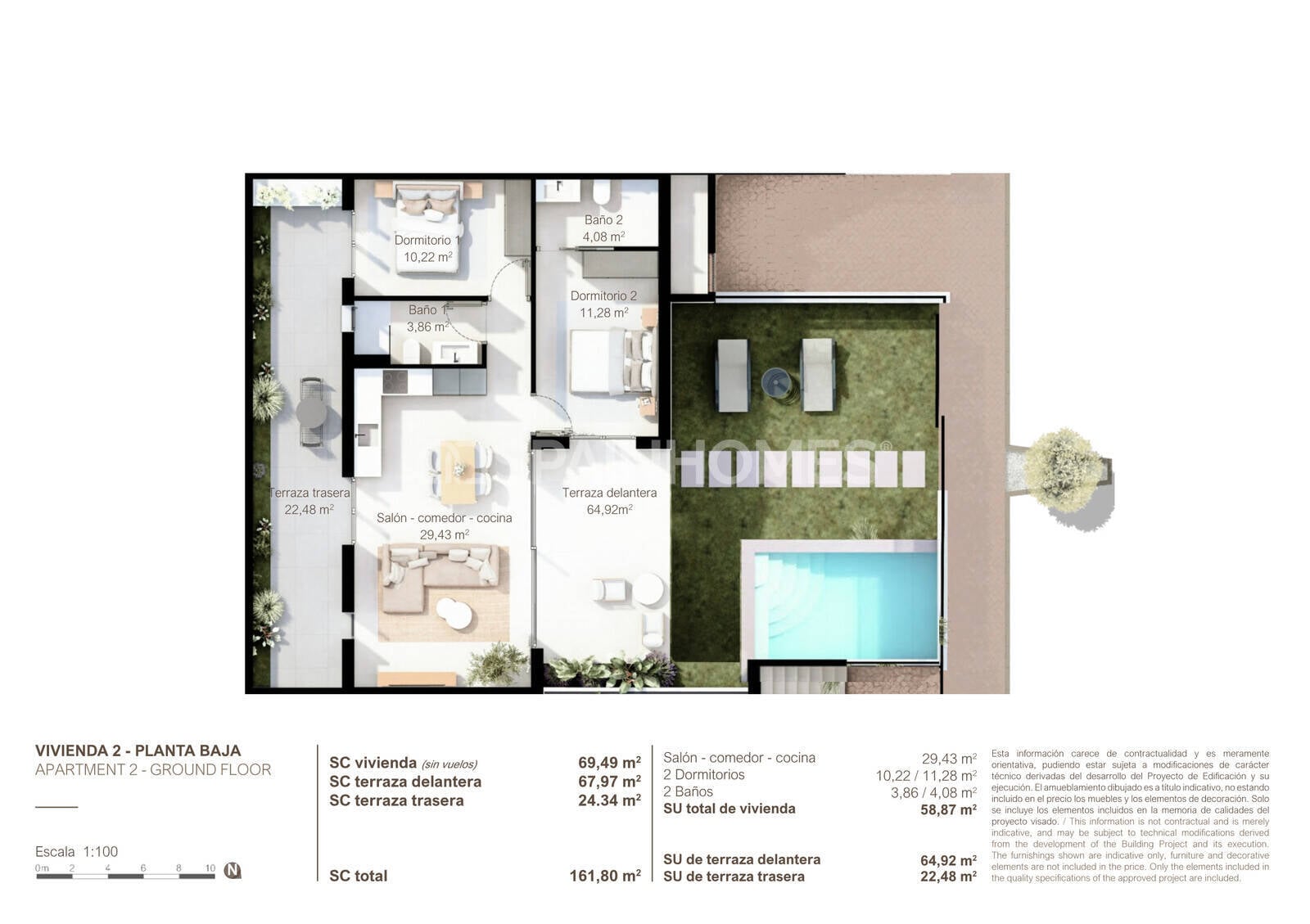 Lägenhet i San Pedro del Pinatar, Murcia, Spanien 3 sovrum, 86 kvm. Nr. 146810