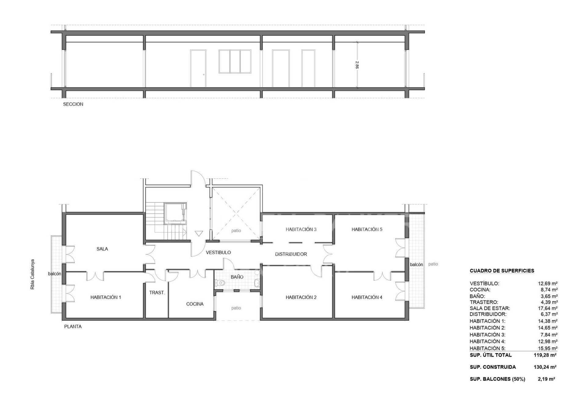 Office à Barcelona, Espagne 130 m2 No. 179199
