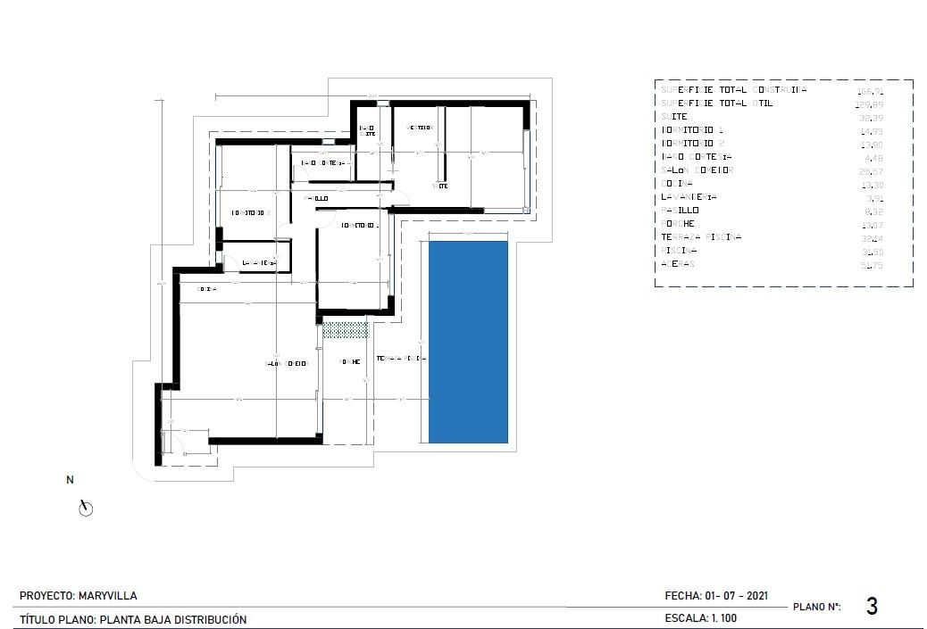Villa in Maryvilla, Alicante, Spain 3 bedrooms, 167 sq.m. No. 165202