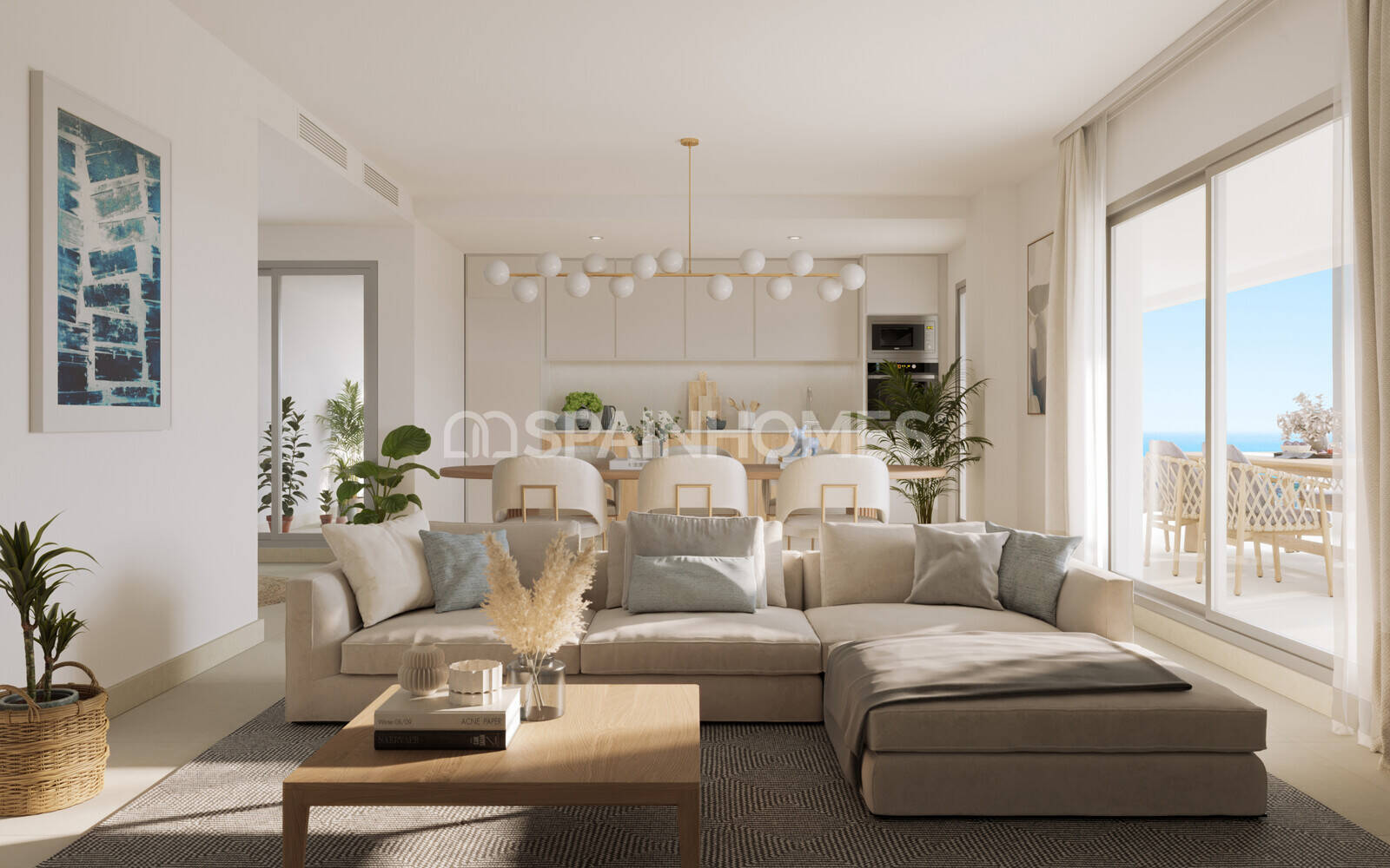Appartamento a Mijas, Malaga, Spagna 3 camere da letto, 94 mq. N° 166864
