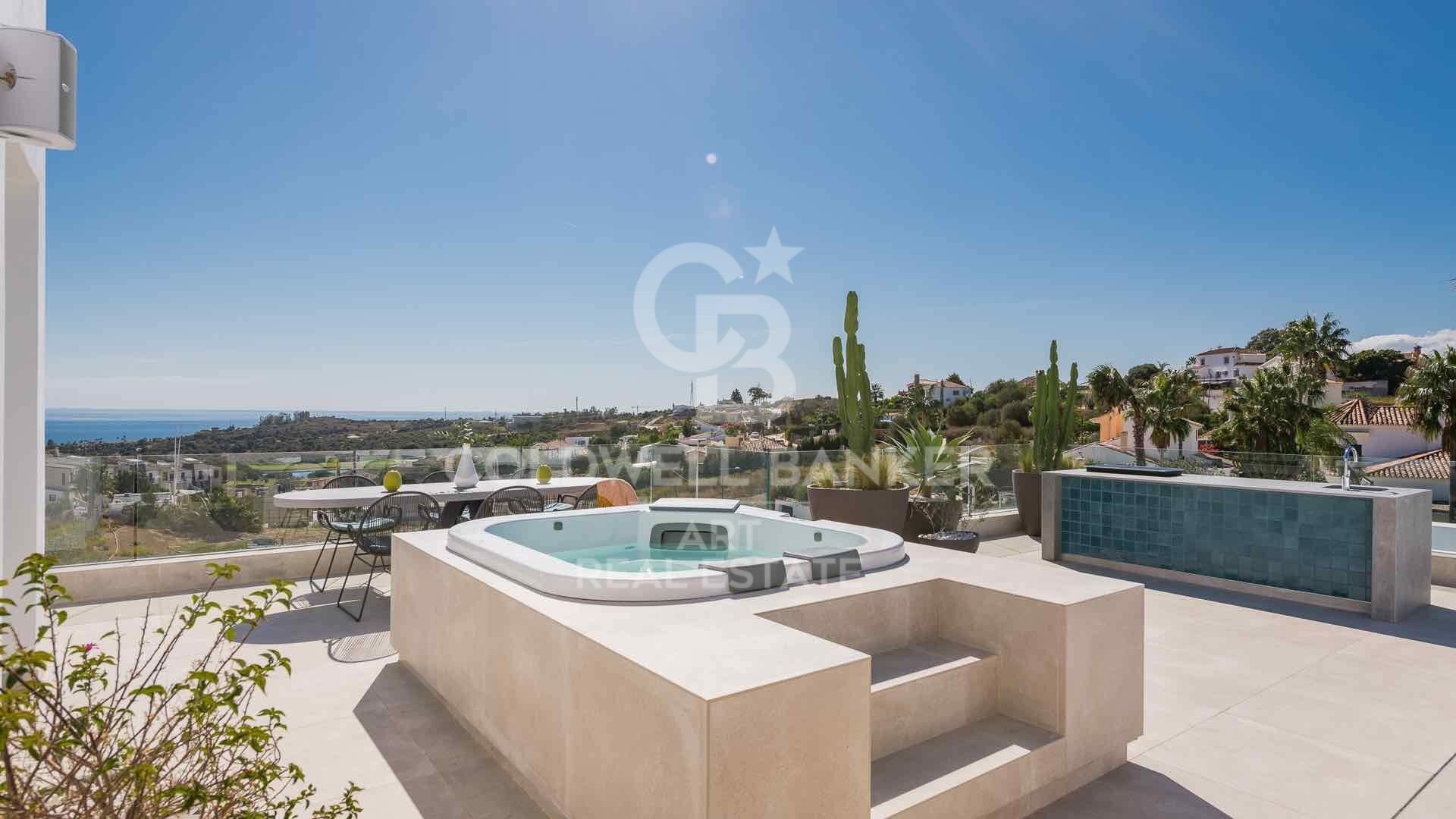 Villa i Estepona, Malaga, Spanien 5 sovrum, 413 kvm. Nr. 159442