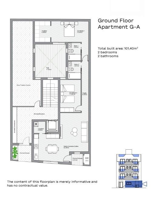 Apartment à Alicante, Espagne 2 chambres, 101 m2 No. 187195