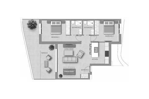 Layout 2 bedrooms, 96.06 sq.m. in SALISOL RESORT in Guardamar del Segura, Spain No. 166049