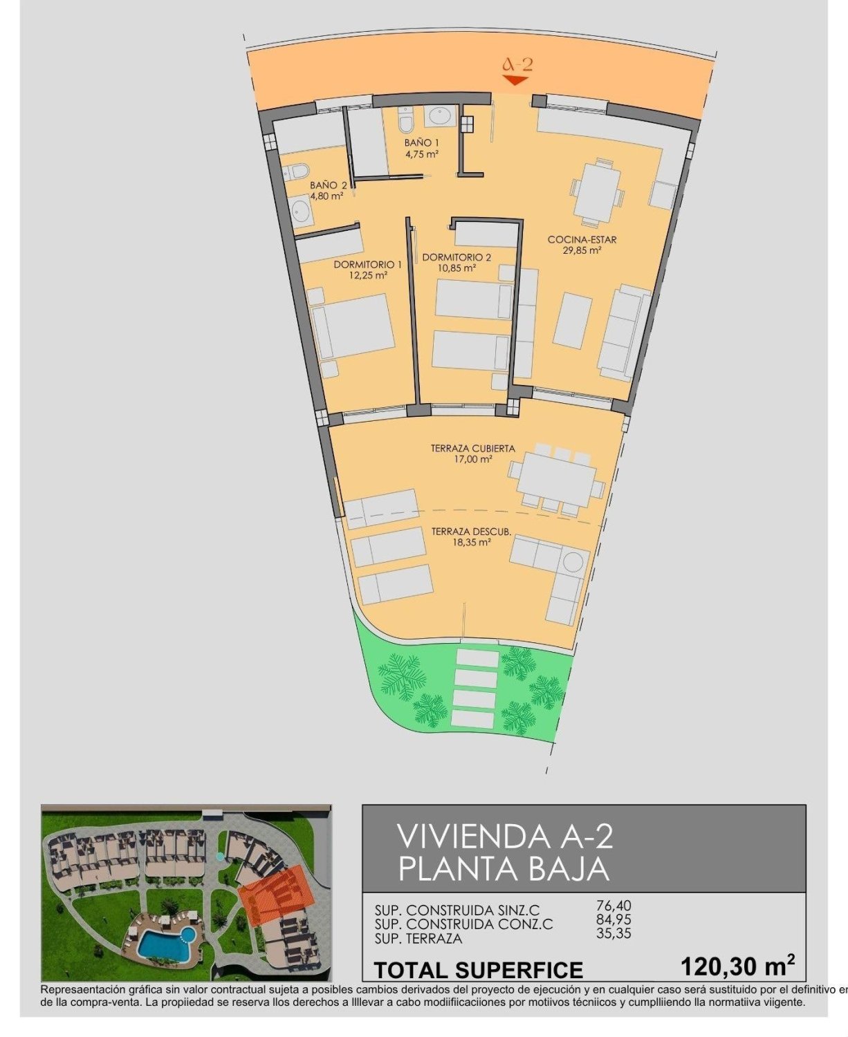Apartament w Los Alcazares, Murcia, Hiszpania 2 sypialnie, 76 mkw. nr 187421