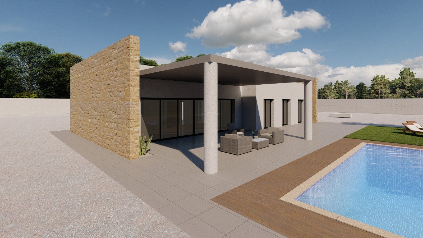 Villa in El Pinos, Alicante, Spanien 3 Schlafzimmer, 125 m2 Nr. 191012