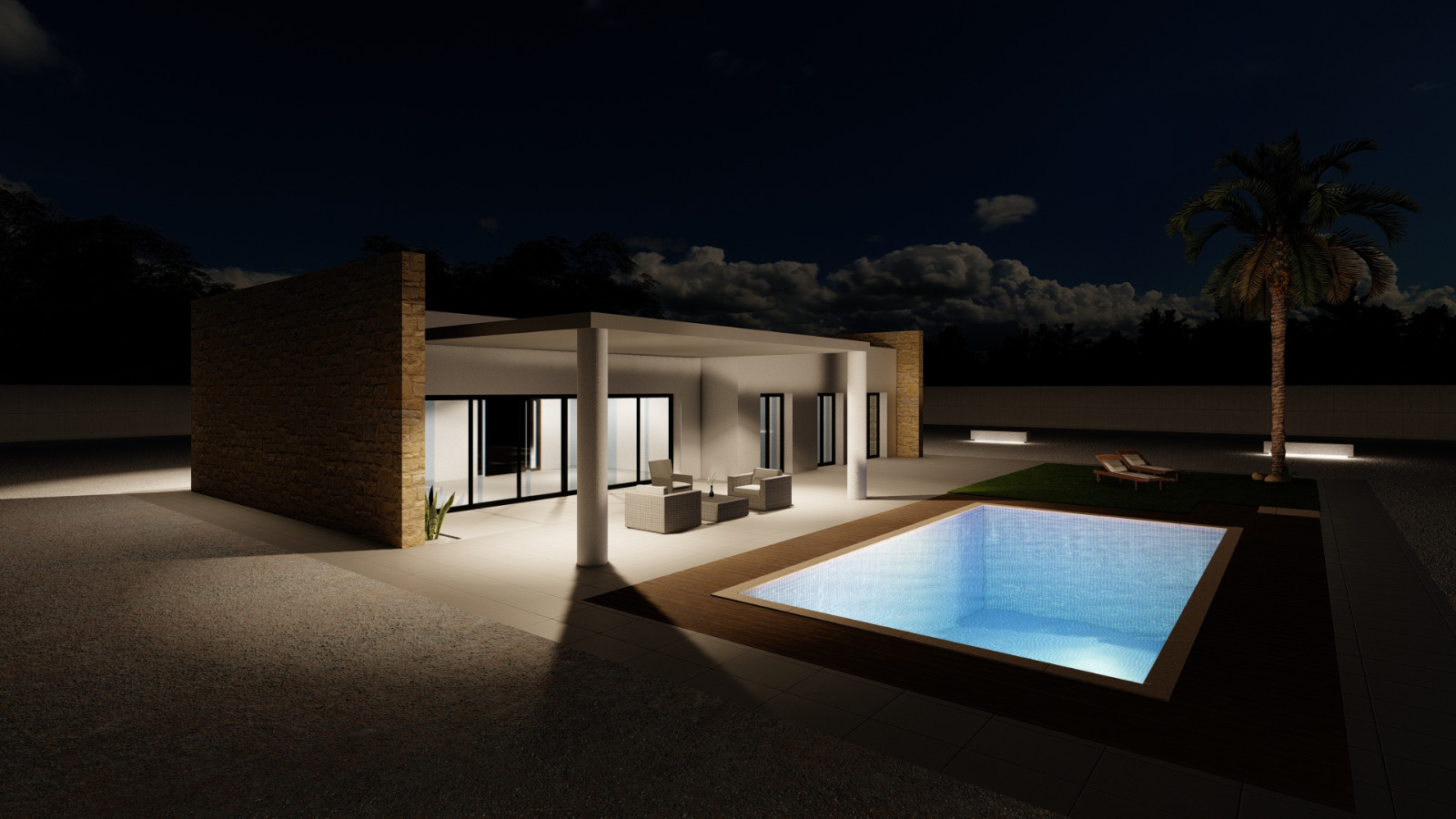 Villa in El Pinos, Alicante, Spanien 3 Schlafzimmer, 125 m2 Nr. 191012