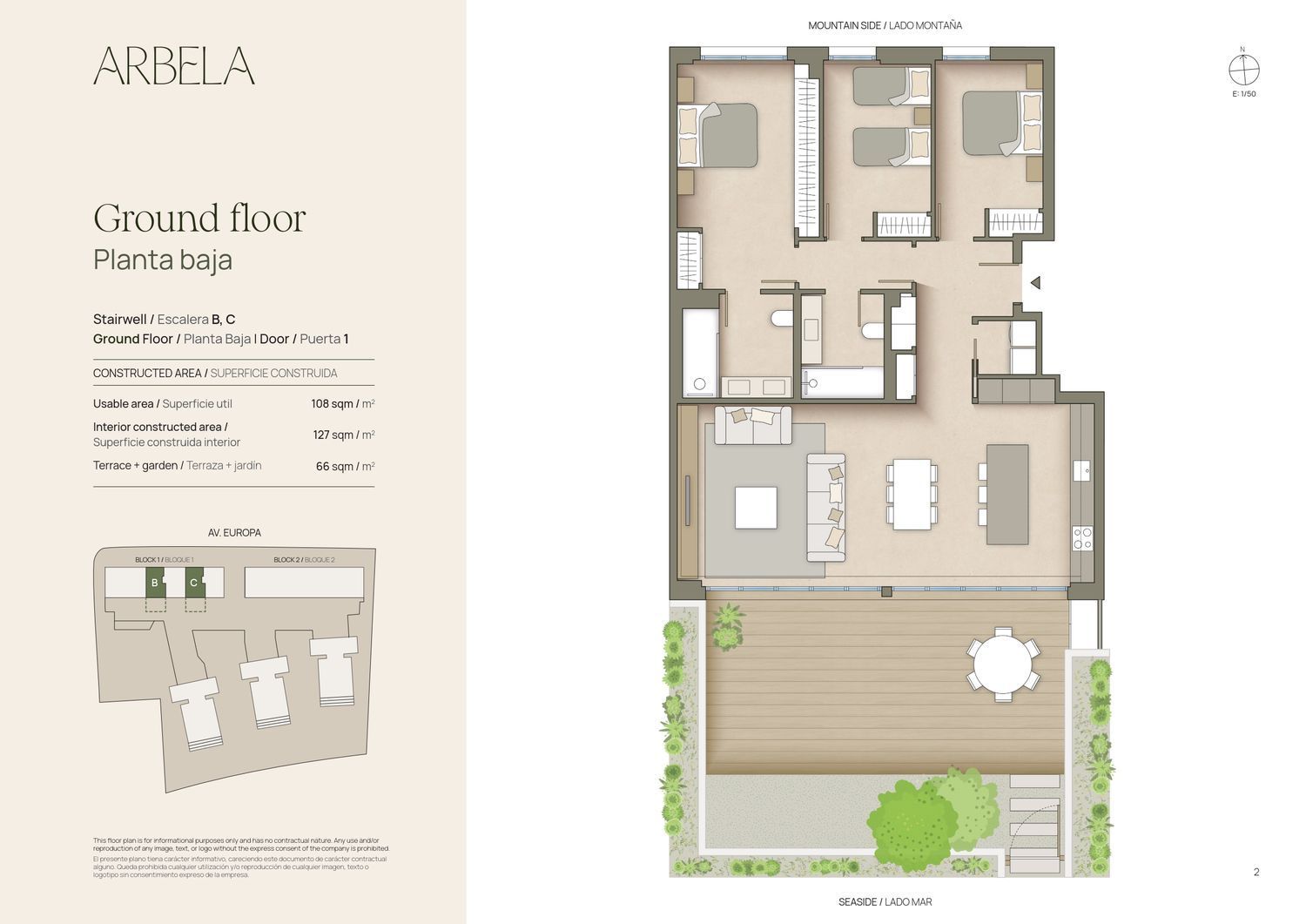 Apartment in Gava, Barcelona, Spain 3 bedrooms, 127 sq.m. No. 164805