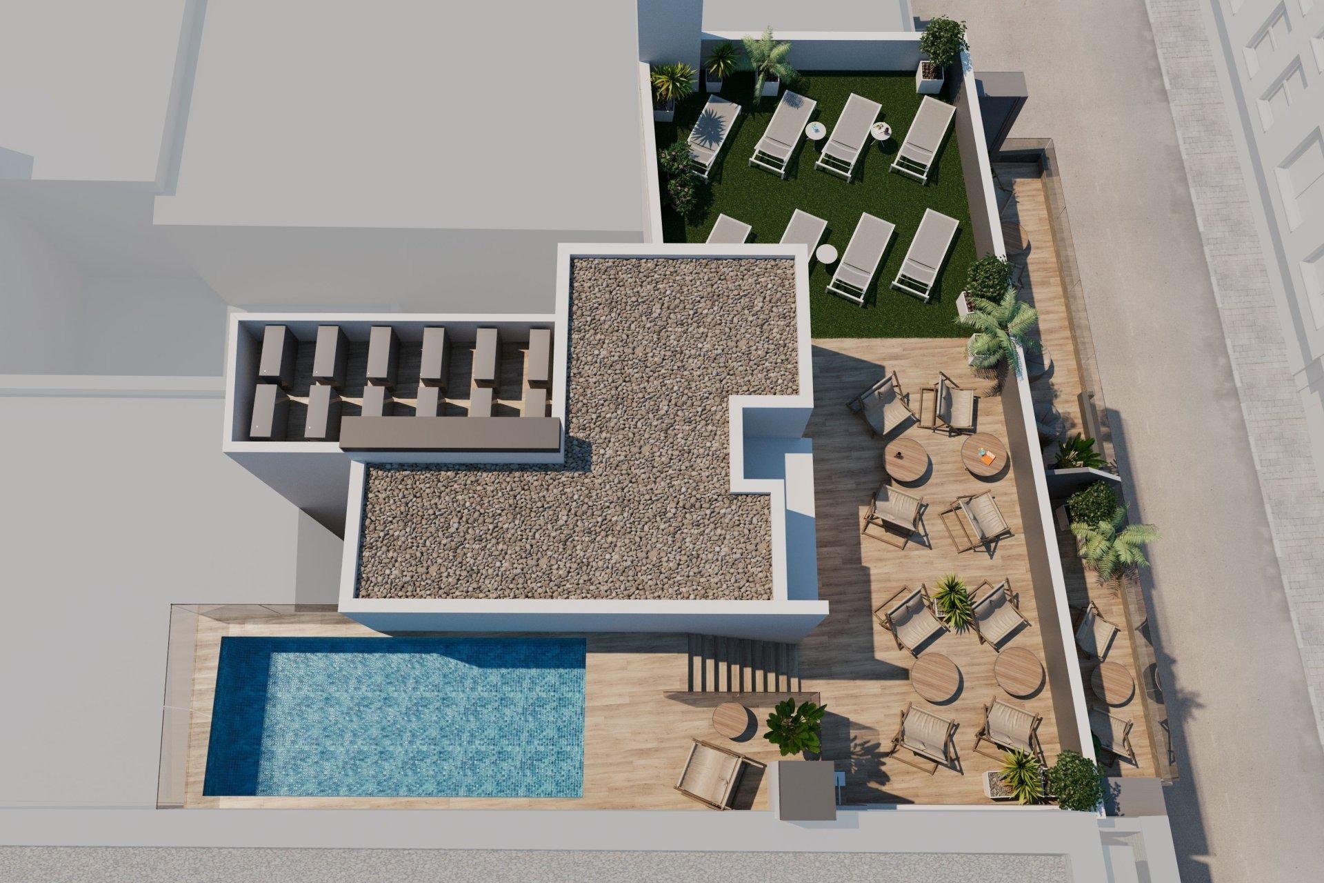 Apartamento en Torrevieja, Alicante, España 1 dormitorio, 57 m2 No. 167997