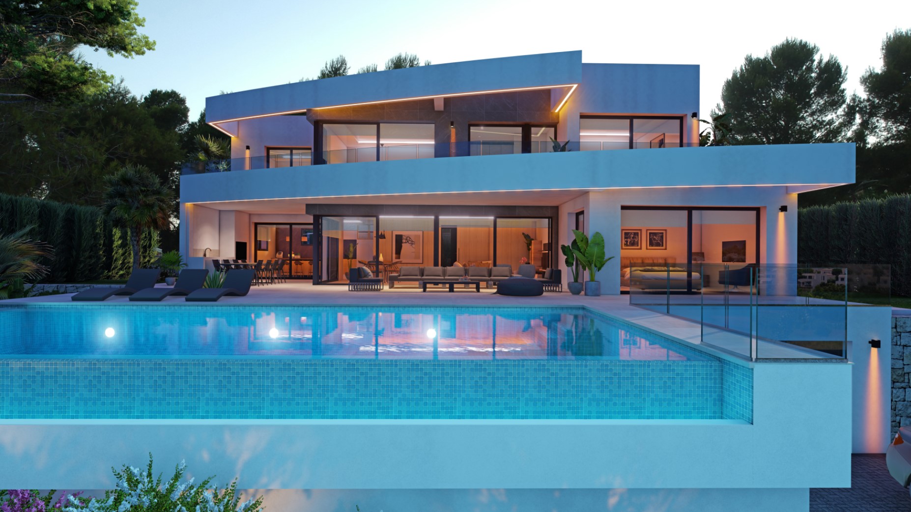 Villa i Teulada, Alicante, Spanien 4 sovrum, 550 kvm. Nr. 164041