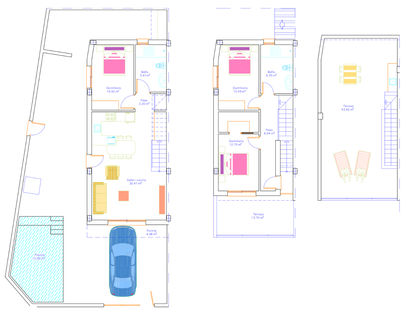 Rindu māja San Pedro del Pinatar, Murcia, Spānijā 3 istabas, 109 m2 Nr. 191046