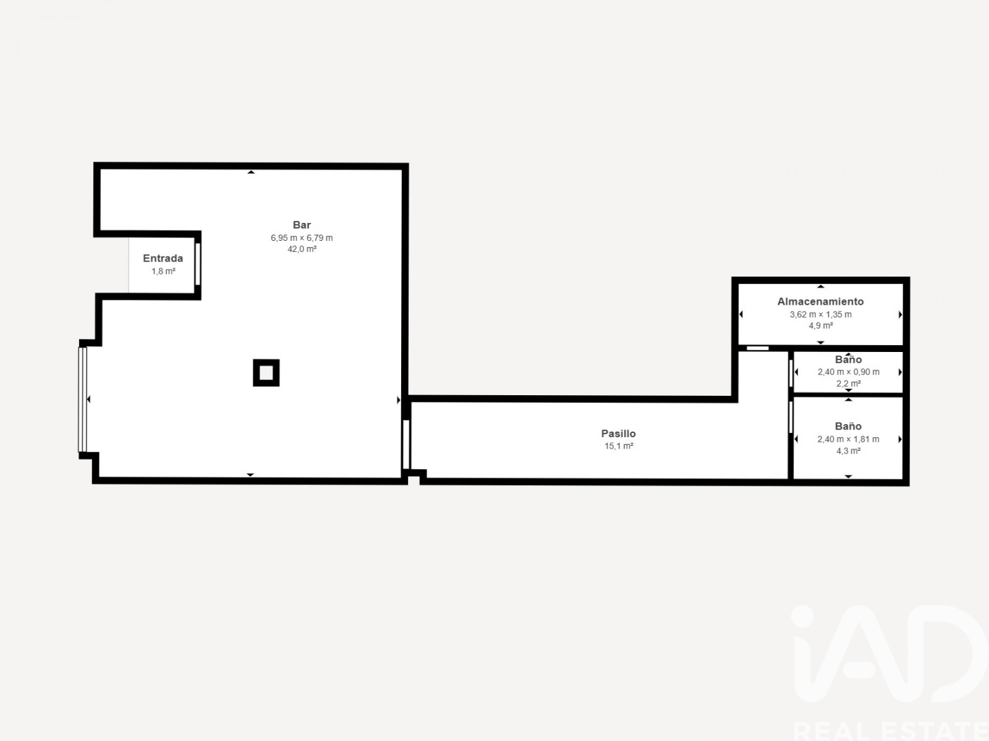 Commercial property in Madrid, Spain 113 sq.m. No. 187651