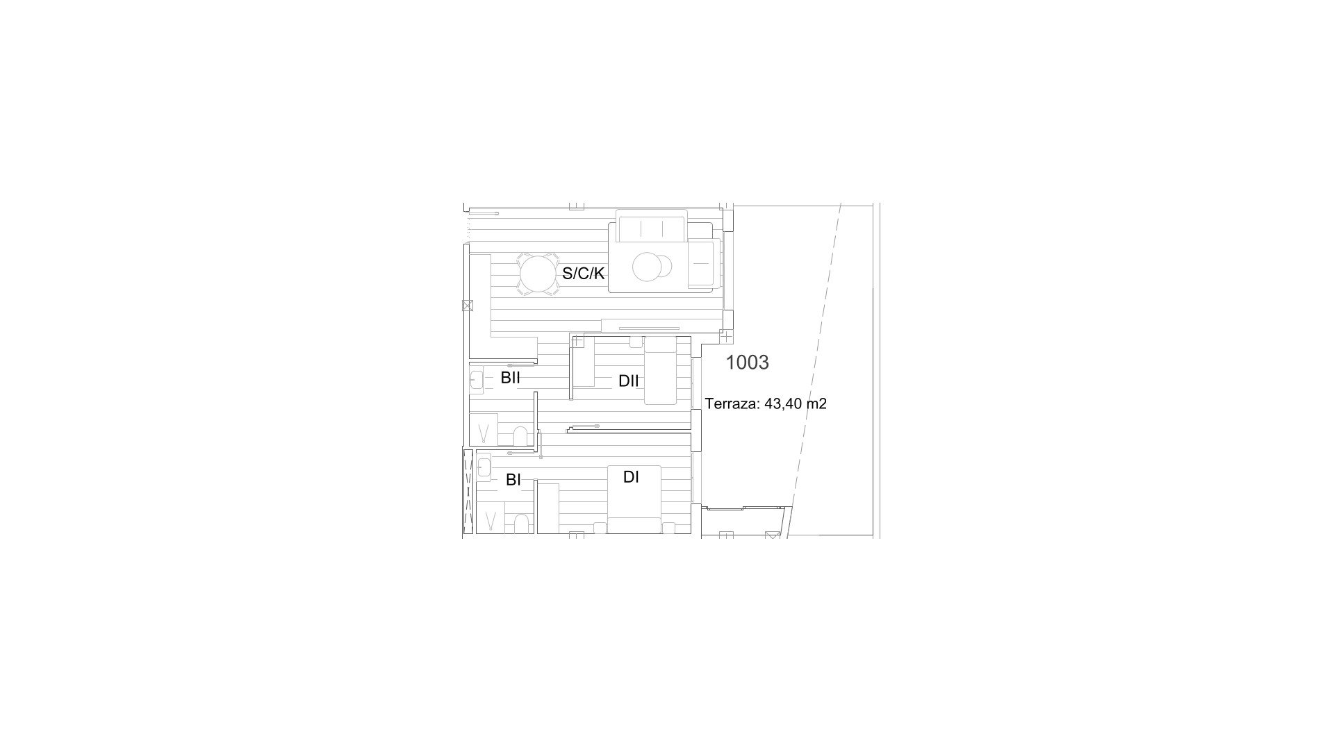 Wohnung in CRUISE RESORT, San Miguel de Salinas, Alicante, Spanien 2 Schlafzimmer, 108.83 m2 Nr. 171942