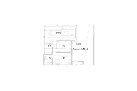 Layout 2 bedrooms, 108.83 sq.m. in CRUISE RESORT in San Miguel de Salinas, Spain No. 171937