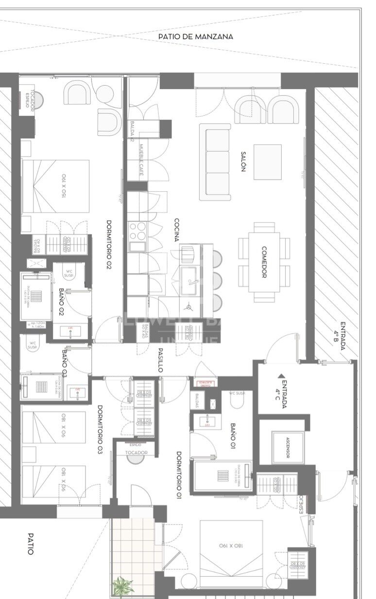 Wohnung in Madrid, Spanien 3 Schlafzimmer, 142 m2 Nr. 178505