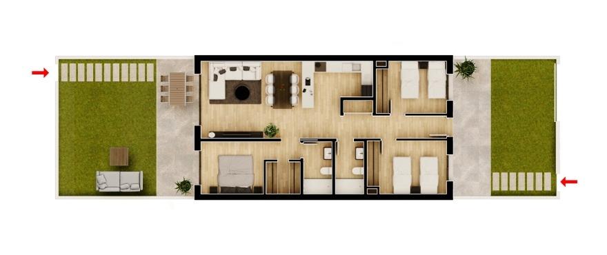 Квартира в Монфорте-дель-Сид, Аликанте, Испания 2 спальни, 81.38м2 №165773