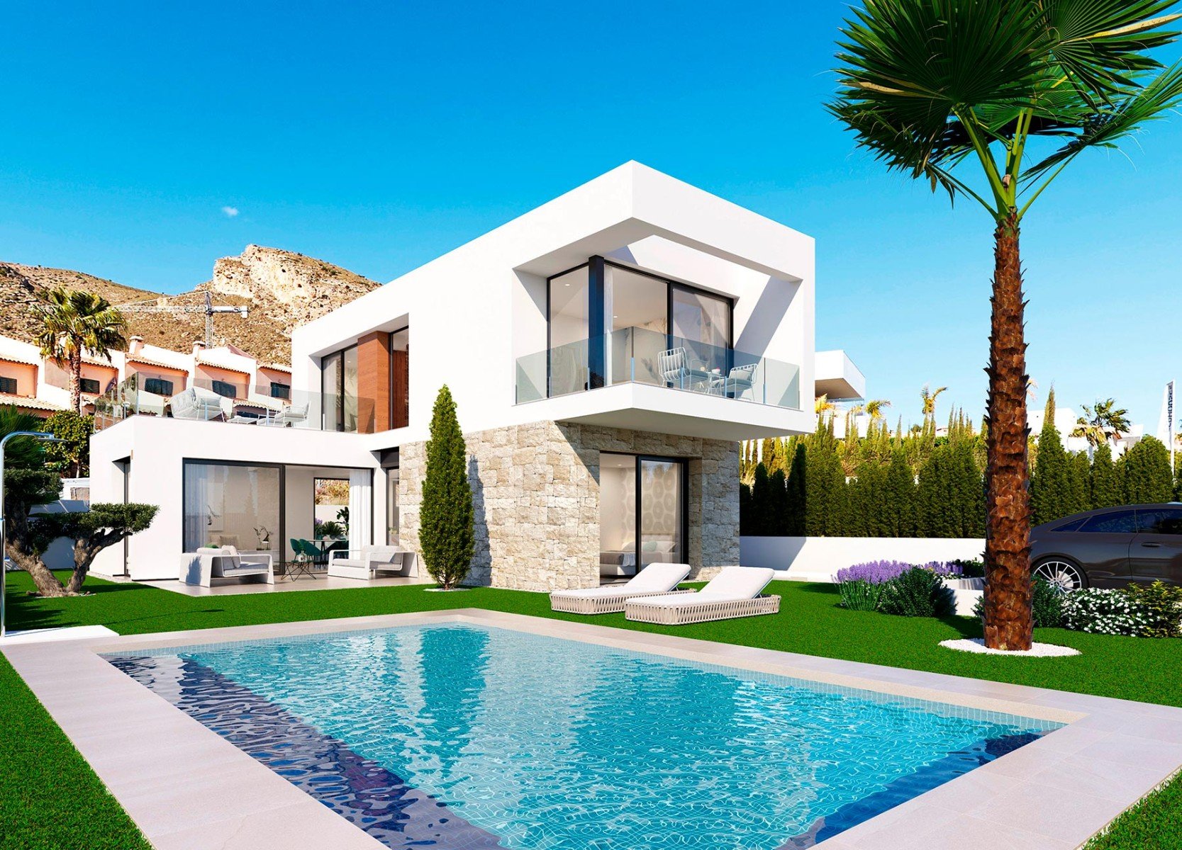 Huvila Finestrat, Alicante, Espanja 3 makuuhuonetta, 158 m2 No. 160945
