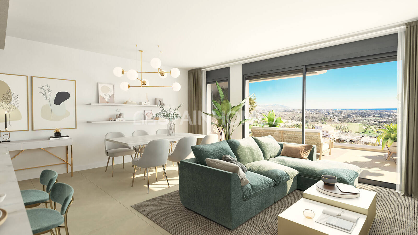 Takvåning i Mijas, Malaga, Spanien 2 sovrum, 73 kvm. Nr. 66115