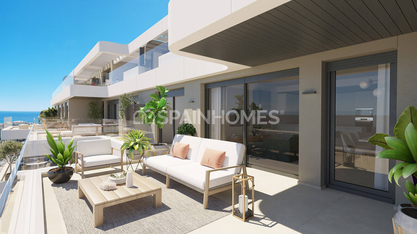 Takvåning i Mijas, Malaga, Spanien 2 sovrum, 73 kvm. Nr. 66115