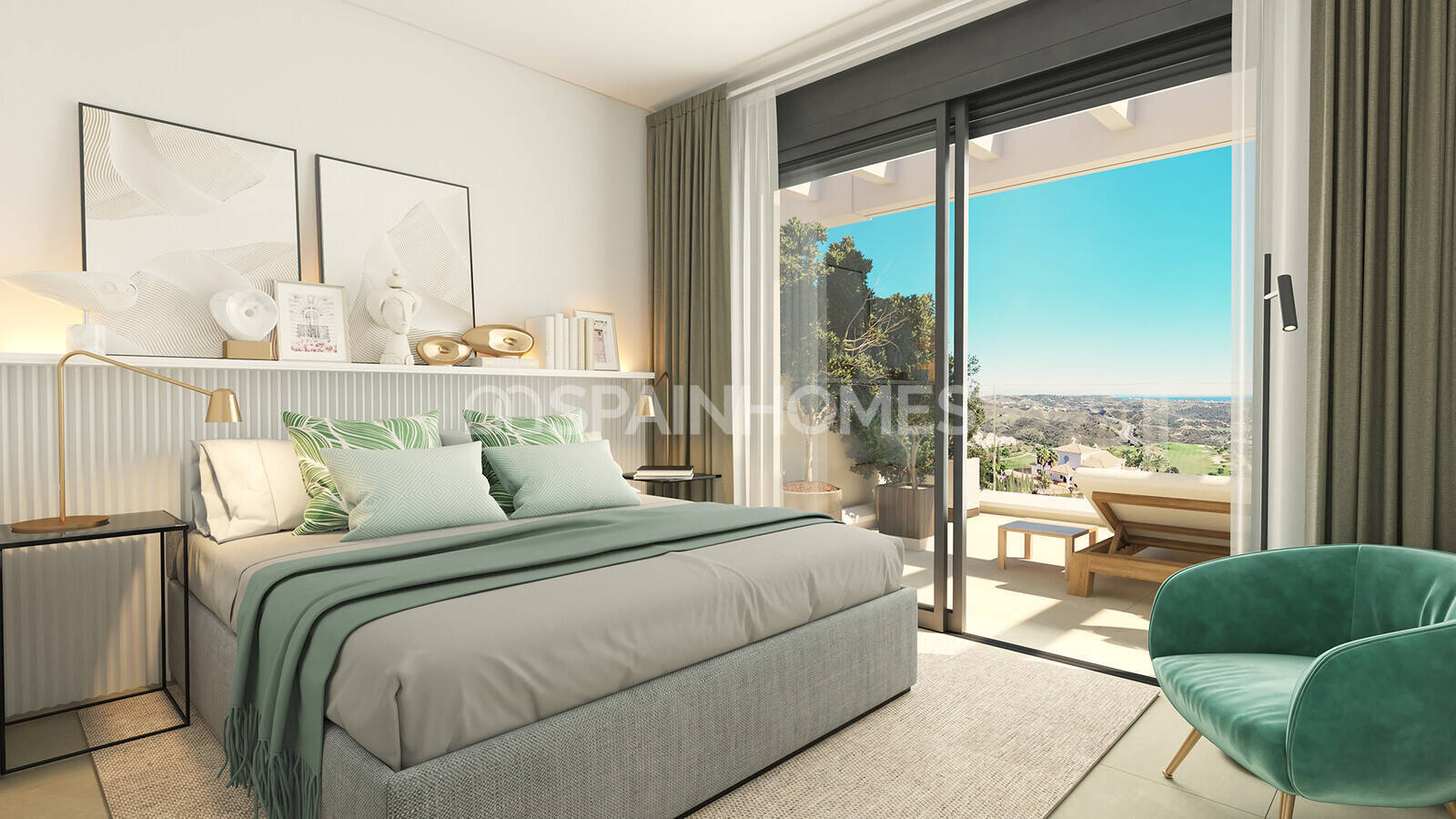 Takvåning i Mijas, Malaga, Spanien 2 sovrum, 73 kvm. Nr. 66115