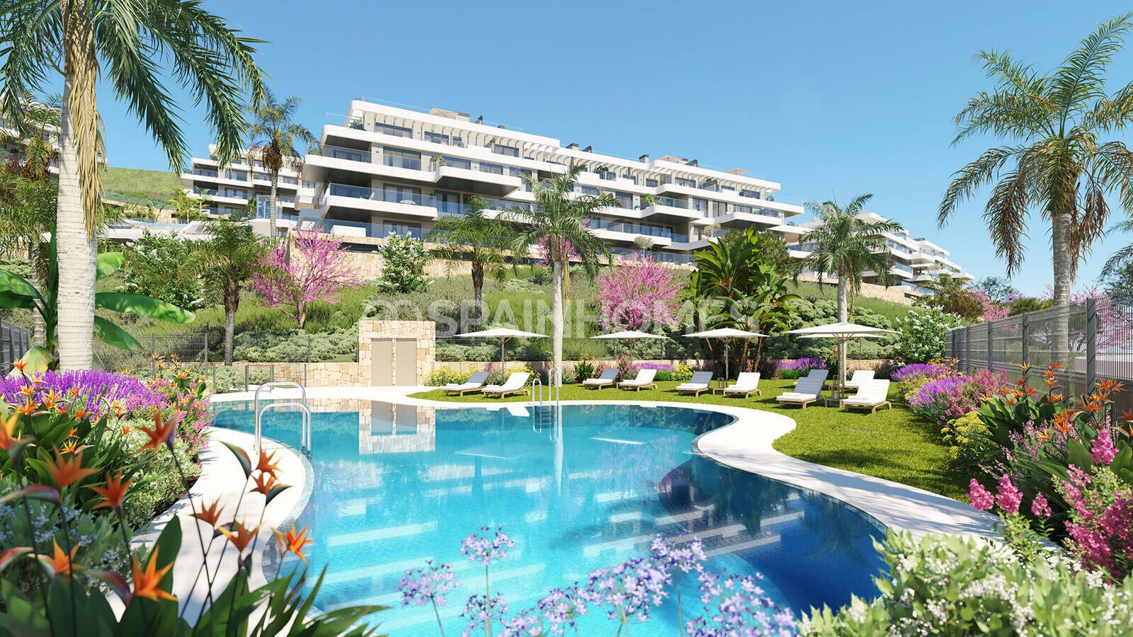 Takvåning i Mijas, Malaga, Spanien 2 sovrum, 73 kvm. Nr. 66115