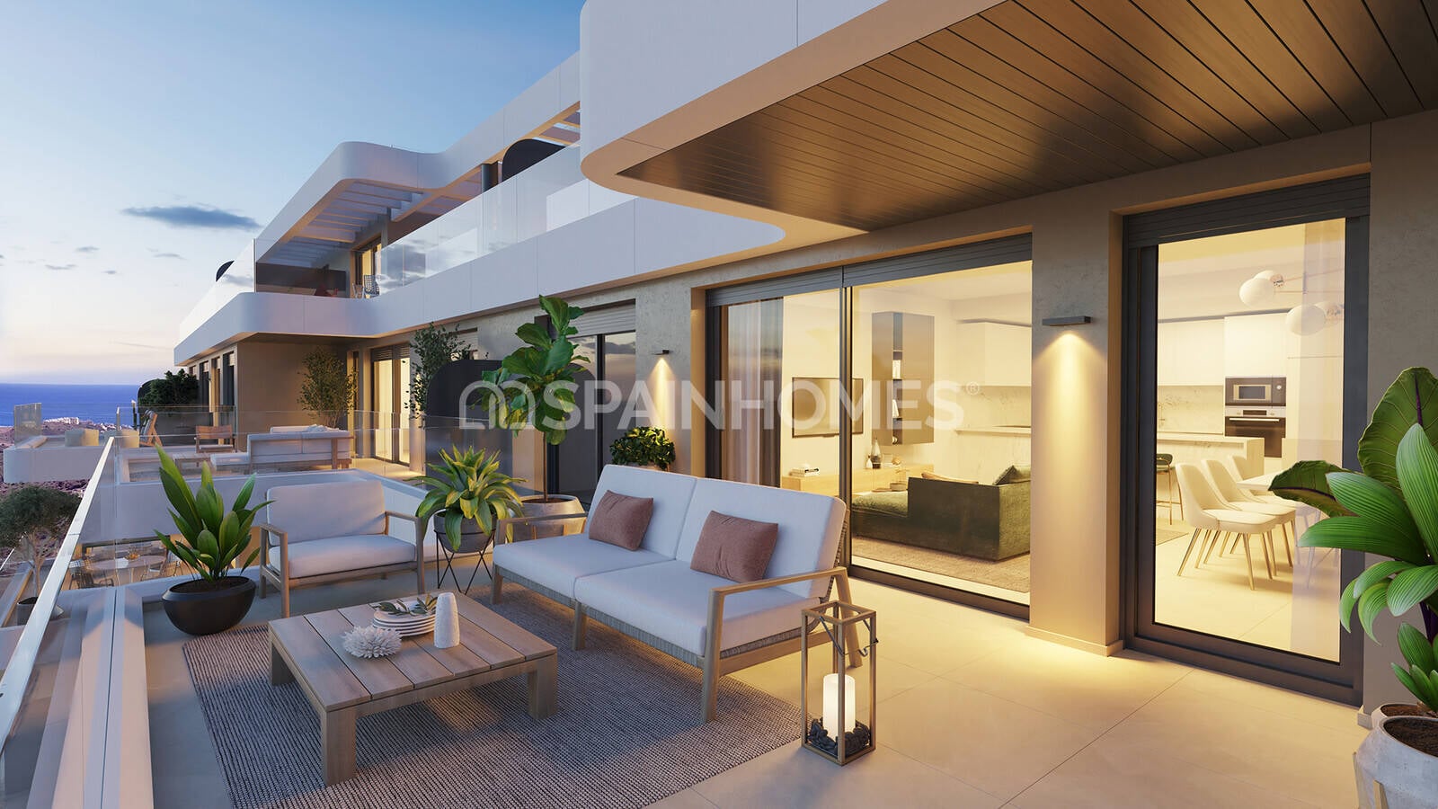 Takvåning i Mijas, Malaga, Spanien 2 sovrum, 73 kvm. Nr. 66115