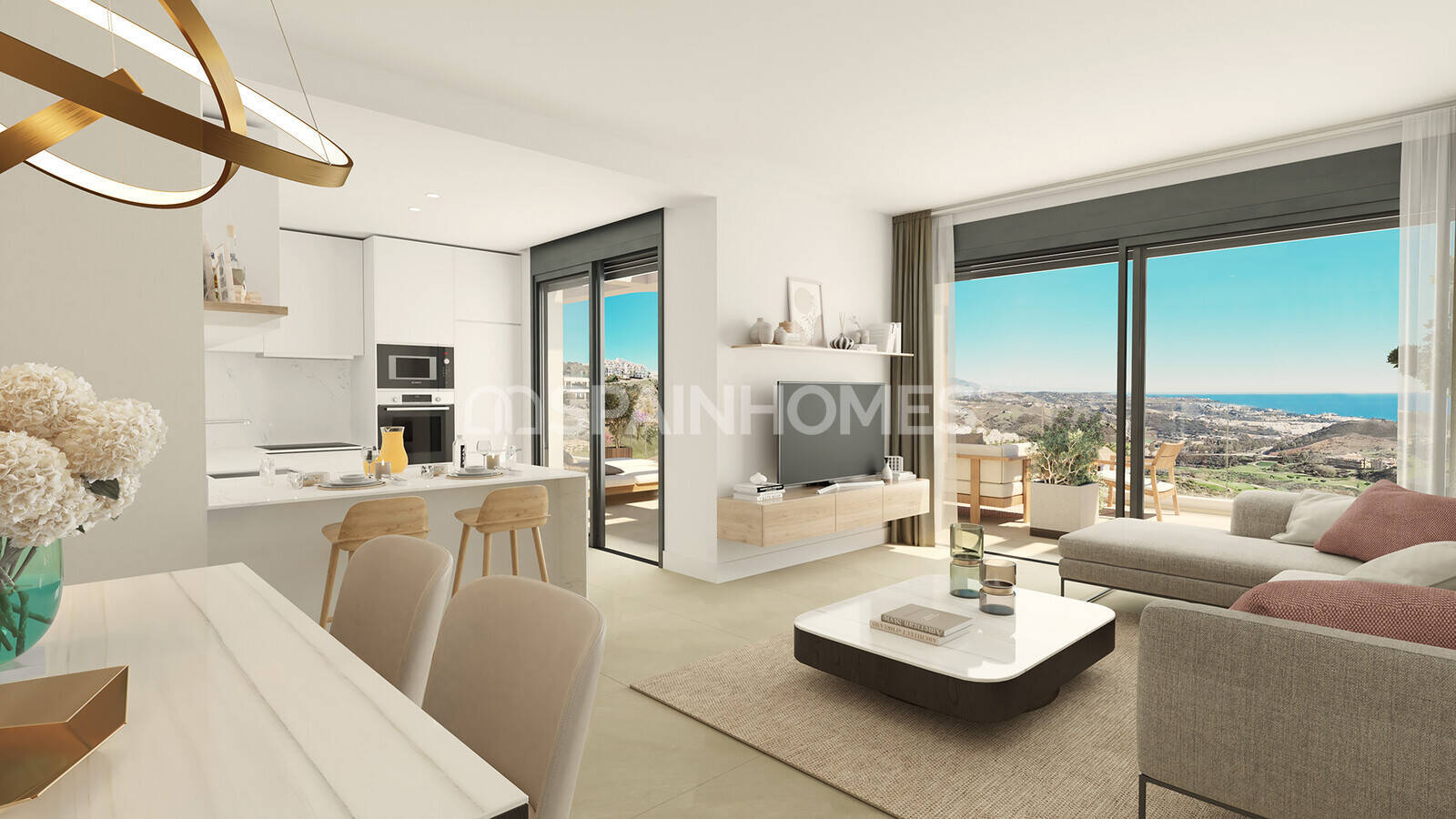 Takvåning i Mijas, Malaga, Spanien 2 sovrum, 73 kvm. Nr. 66115