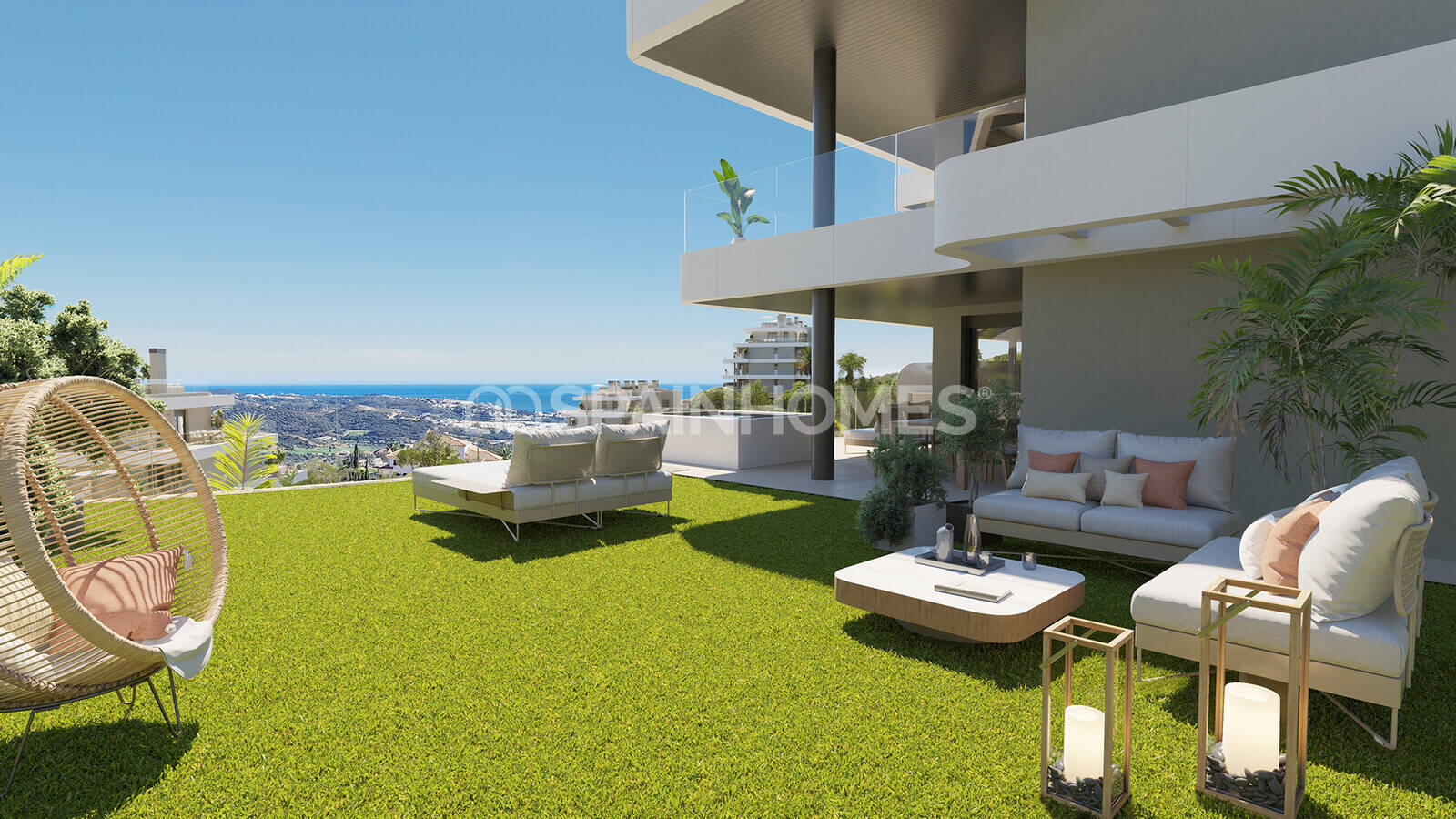 Takvåning i Mijas, Malaga, Spanien 2 sovrum, 73 kvm. Nr. 66115