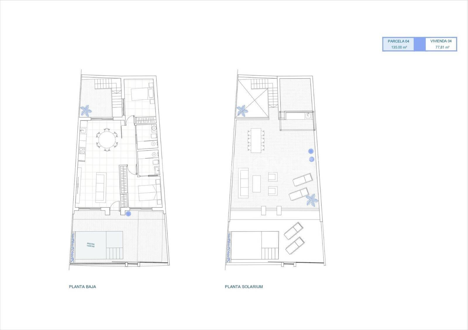 Villa à Torre-Pacheco, Murcia, Espagne 2 chambres, 78 m2 No. 154356