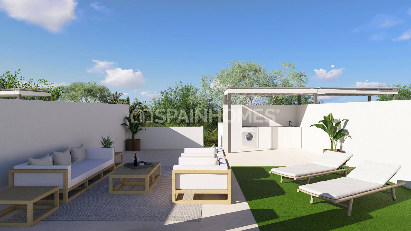 Villa à Torre-Pacheco, Murcia, Espagne 2 chambres, 78 m2 No. 154356