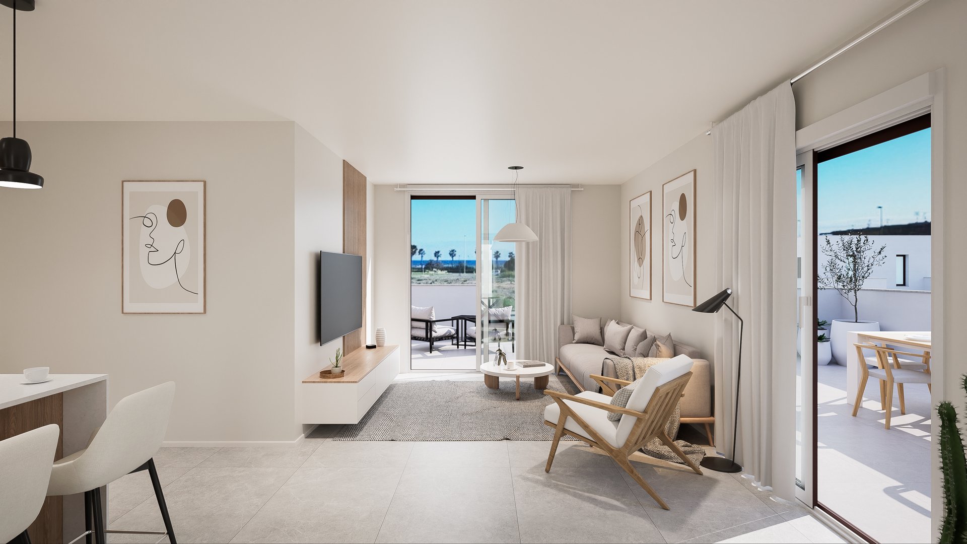 Bliźniak w Torre de la Horadada, Alicante, Hiszpania 3 sypialnie, 99 mkw. nr 136362