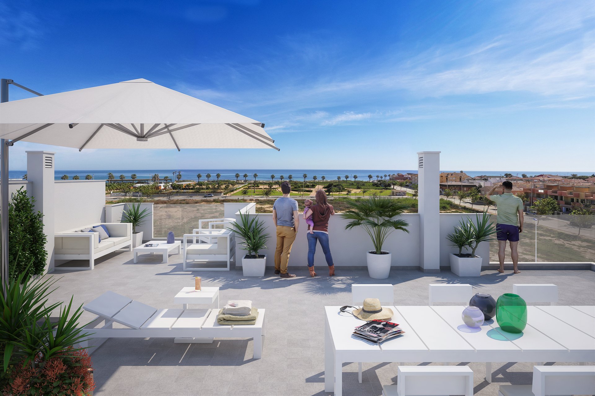 Bliźniak w Torre de la Horadada, Alicante, Hiszpania 3 sypialnie, 99 mkw. nr 136362