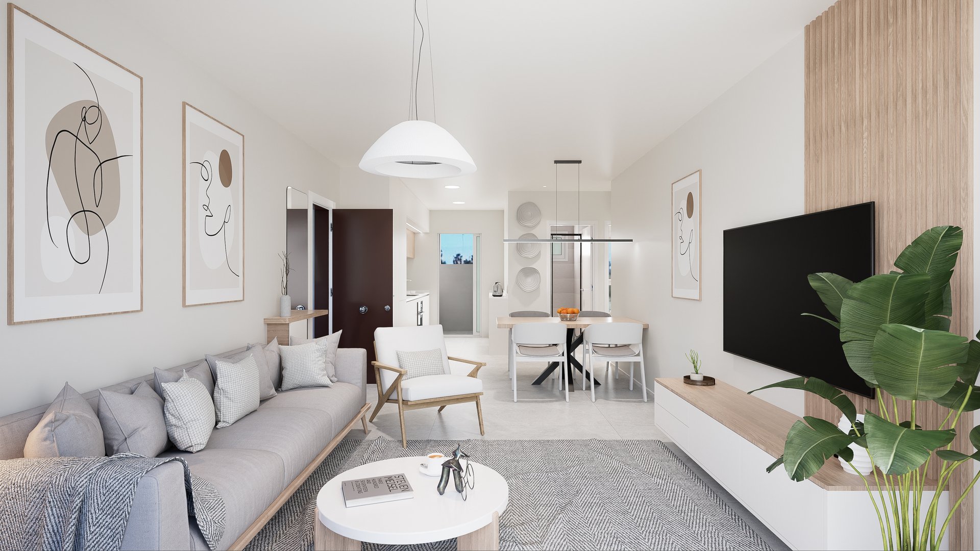 Bliźniak w Torre de la Horadada, Alicante, Hiszpania 3 sypialnie, 99 mkw. nr 136362