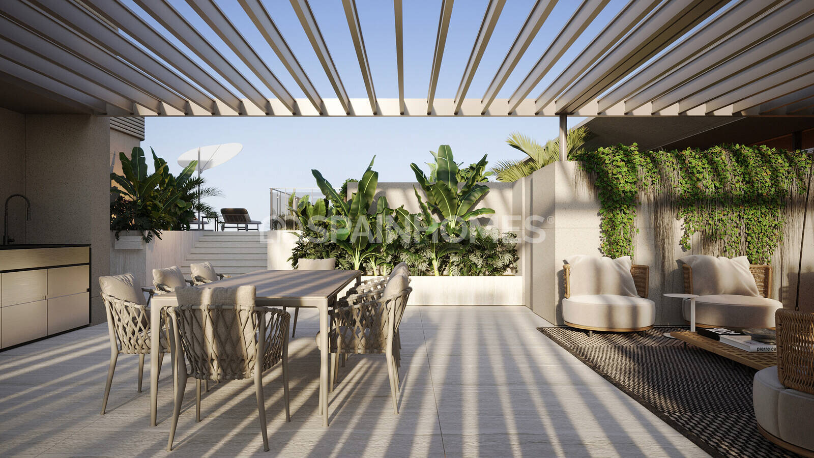 Kattohuoneisto Estepona, Malaga, Espanja 3 makuuhuonetta, 222 m2 No. 191667
