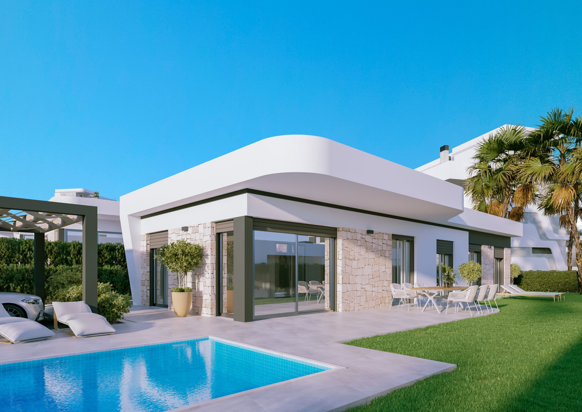 Villa a Finestrat, Alicante, Spagna 3 camere da letto, 137 mq. N° 163244