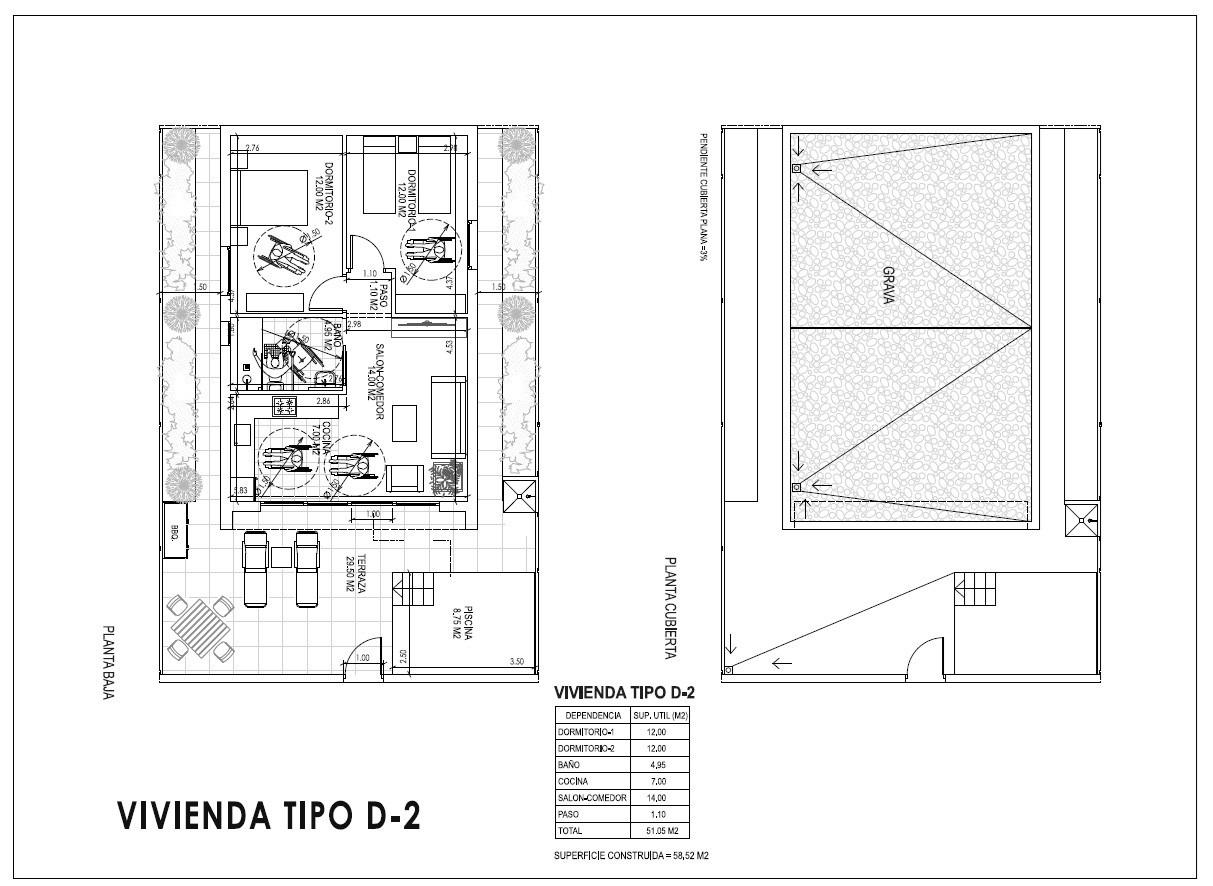 Villa a Almeria, Spagna 2 camere da letto, 56 mq. N° 192446