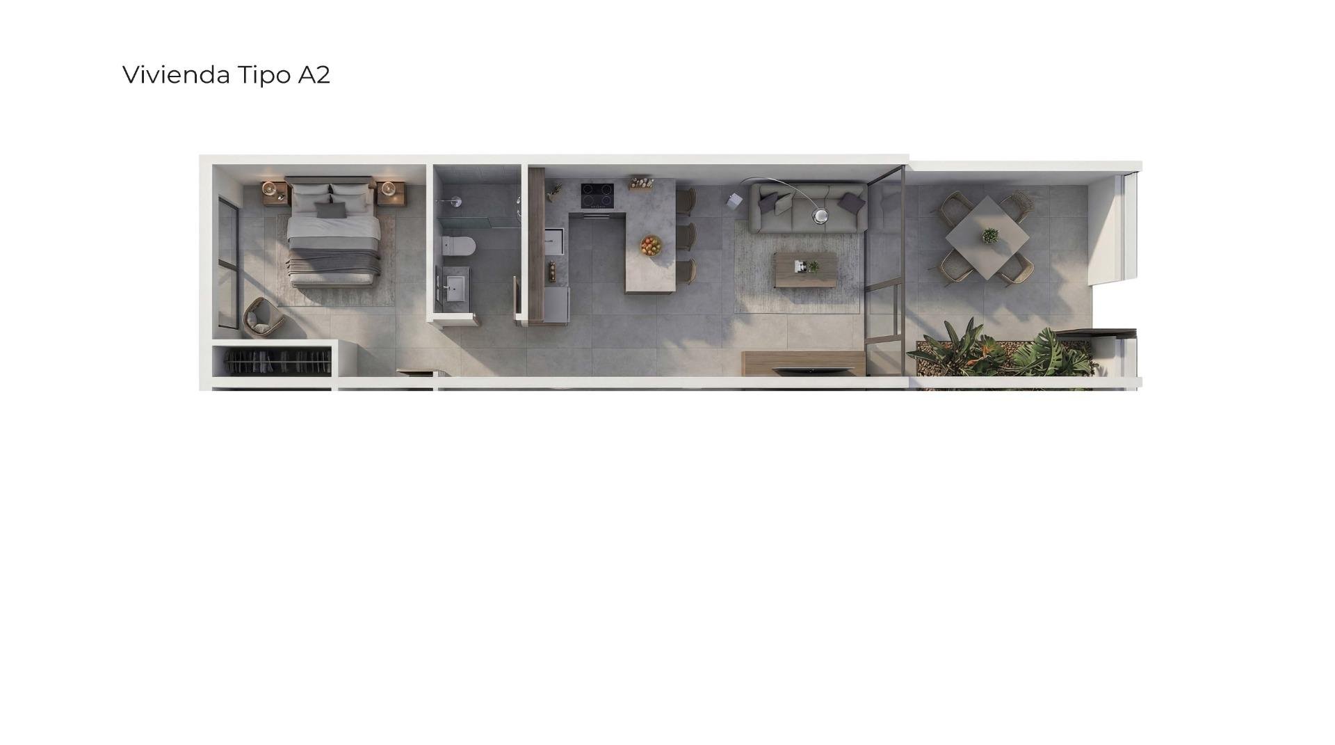 Dzīvoklis Almeria, Spānijā 1 istaba, 40 m2 Nr. 192447
